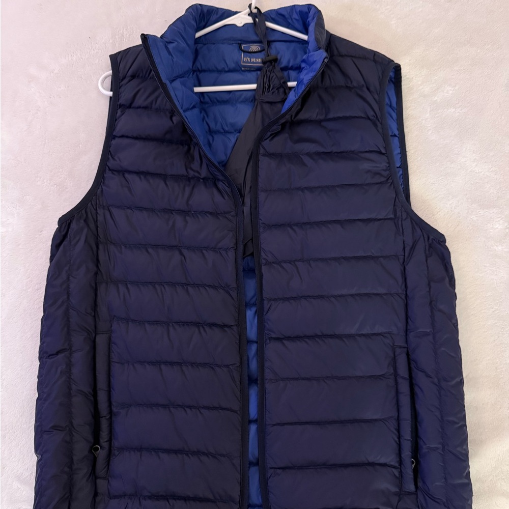Navy Blue Lightweight Packable Puffer Vest